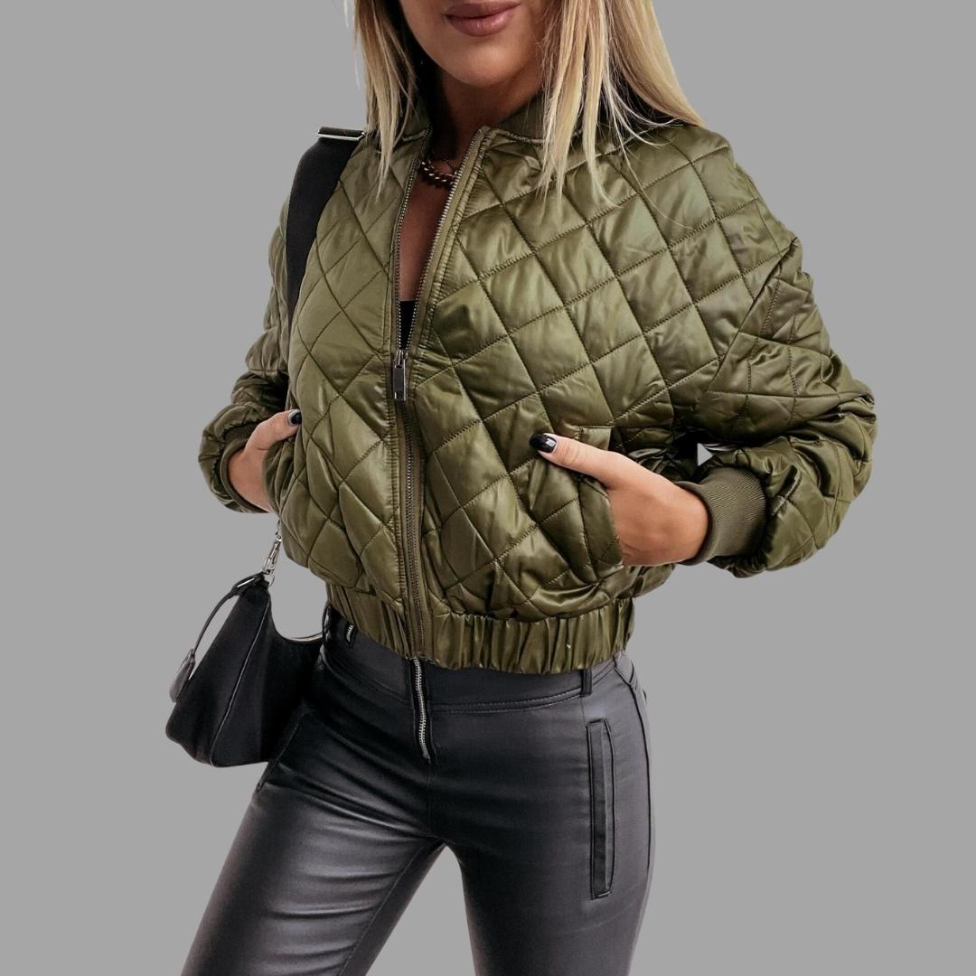 Lätt kort kappa med dragkedja - Maria