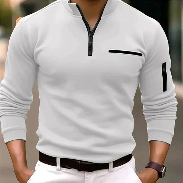Pullover med dragkedja - Stig