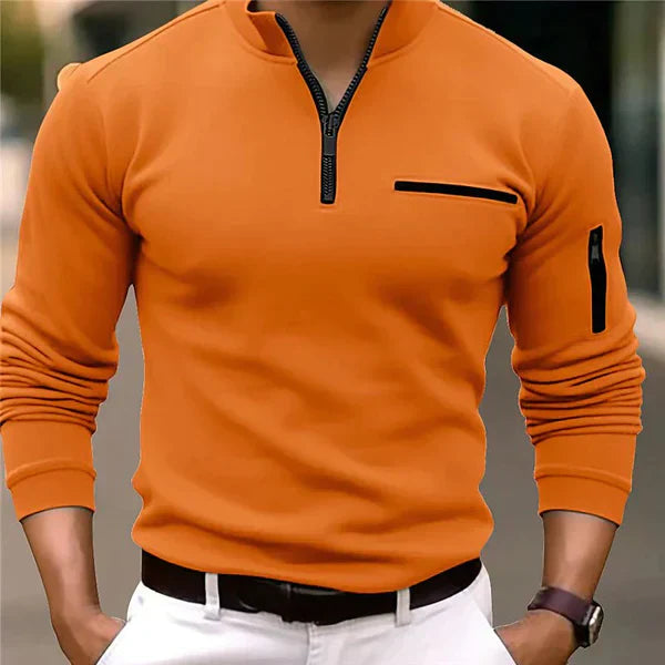 Pullover med dragkedja - Stig
