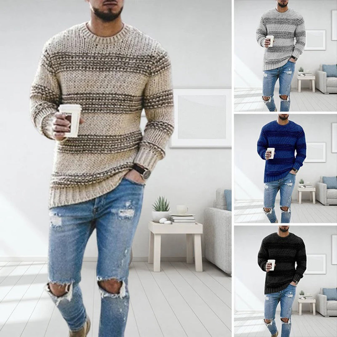 Mjuk stickad tröja för män - Eldar