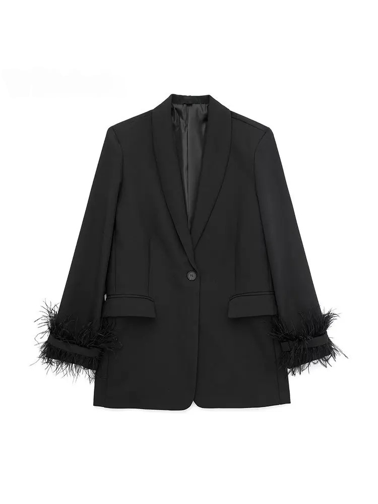 Satinblazer i vintagestil för kvinnor - Barbro