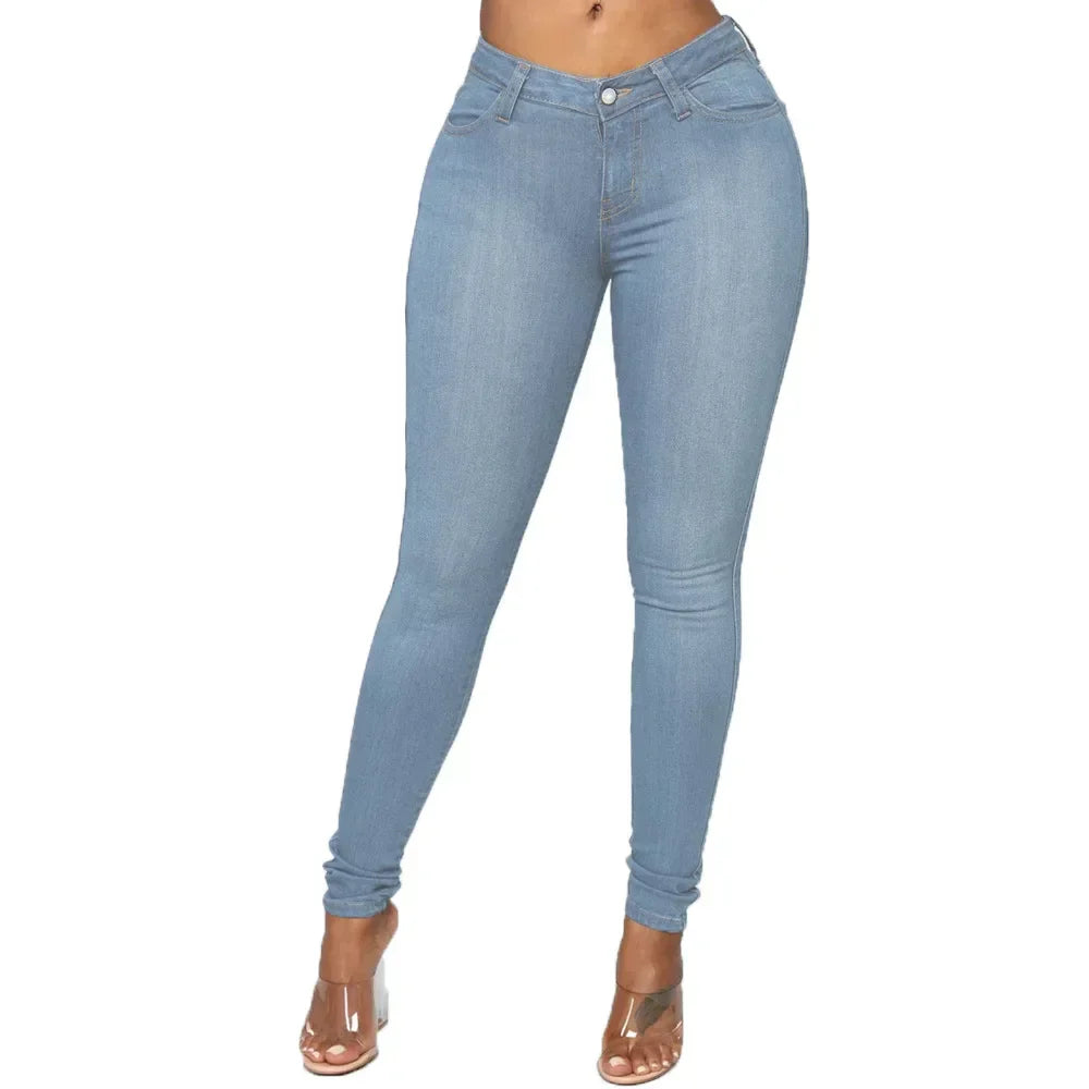 Stretchiga skinny jeans i plusstorlek - Natalie