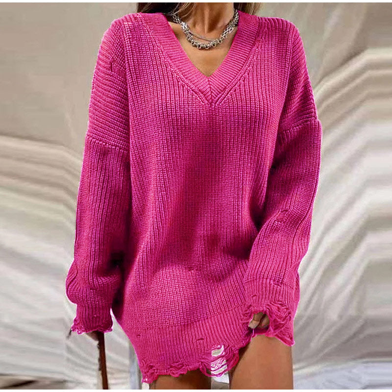 En bekväm loungewear tröja klänning - Rudina