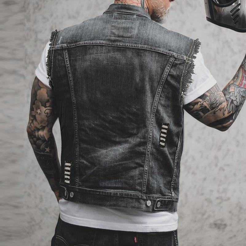 Snygg jeansväst för män - Leon