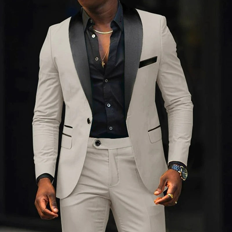 Slim Fit blazer och byxor med en knapp - Kalle
