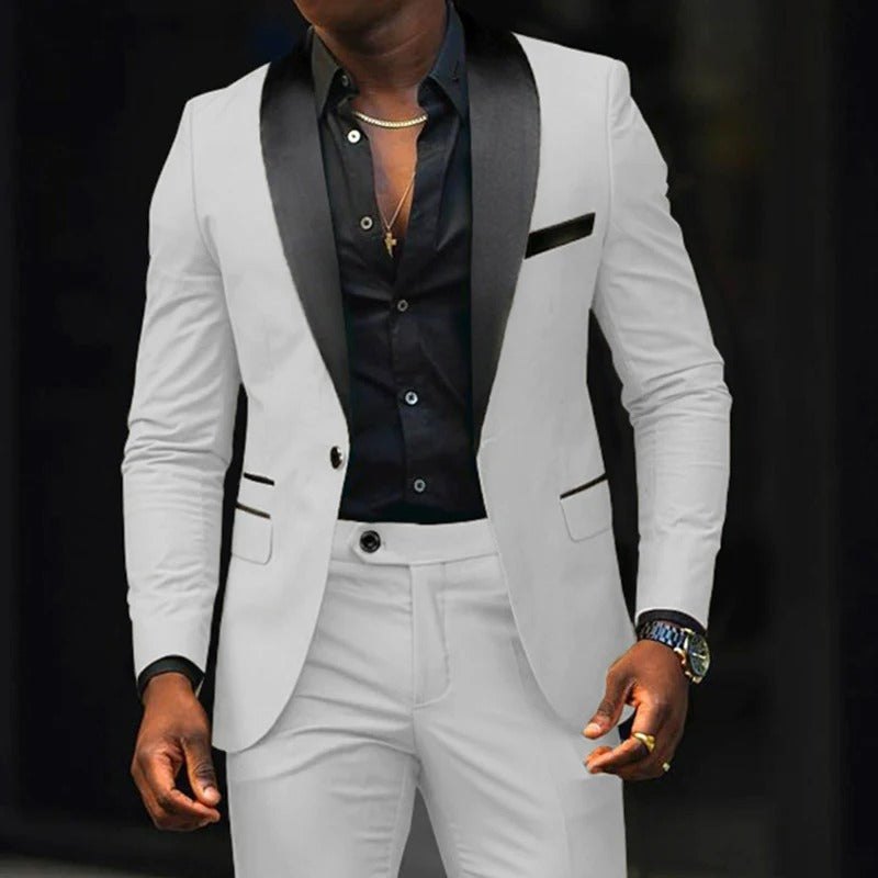 Slim Fit blazer och byxor med en knapp - Kalle
