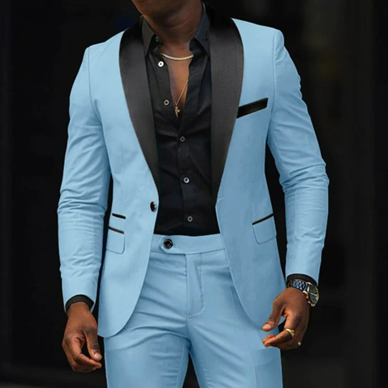 Slim Fit blazer och byxor med en knapp - Kalle