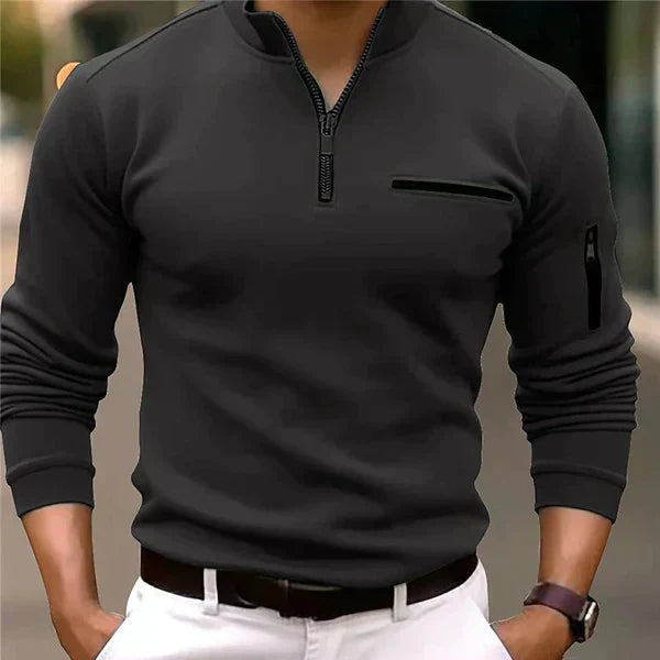 Pullover med dragkedja - Stig