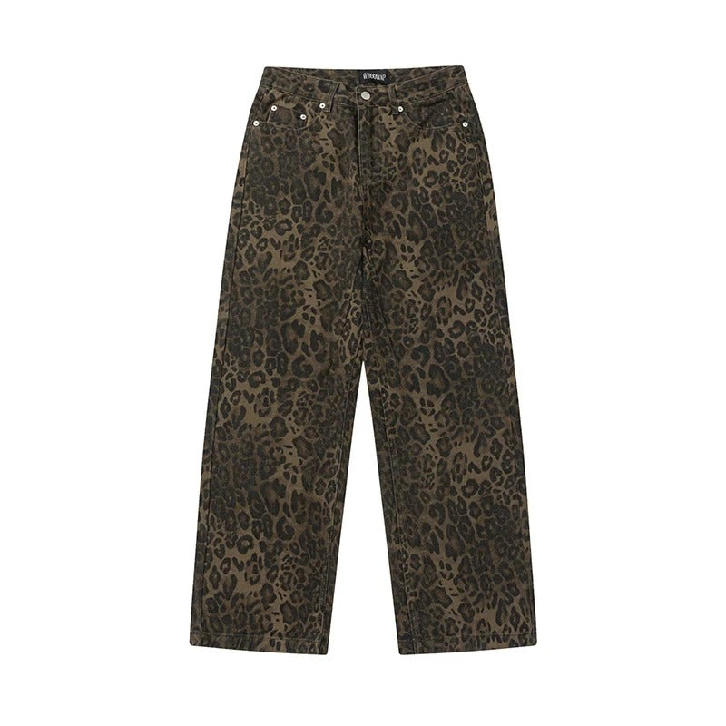 Vintage leopardjeans för kvinnor - Hillevi