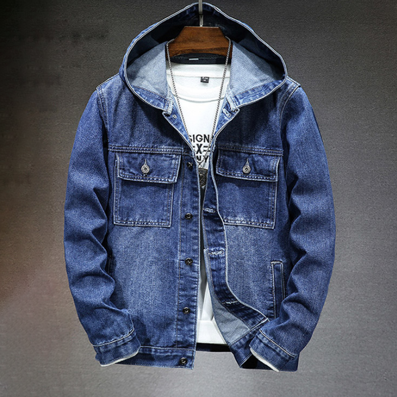 Urban jeansjacka med huva - Börje