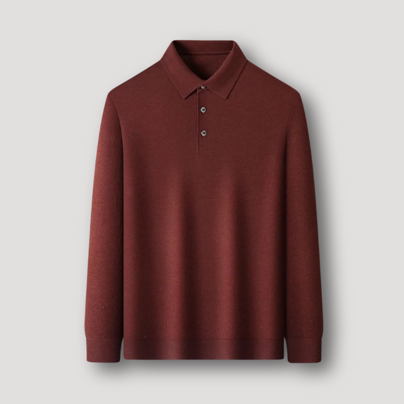 Casual Style Slim Fit Polo Sweater - Janne