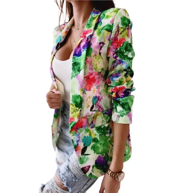 Elegant tryckt damblazer - Saila