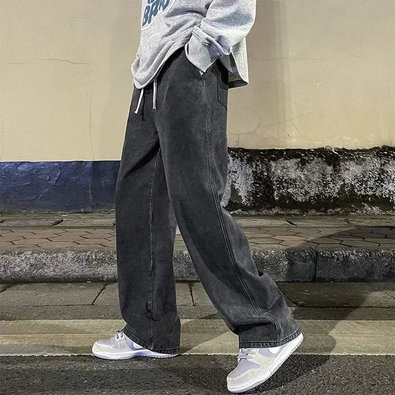 Nya Streetwear lösa jeans för män - Markus