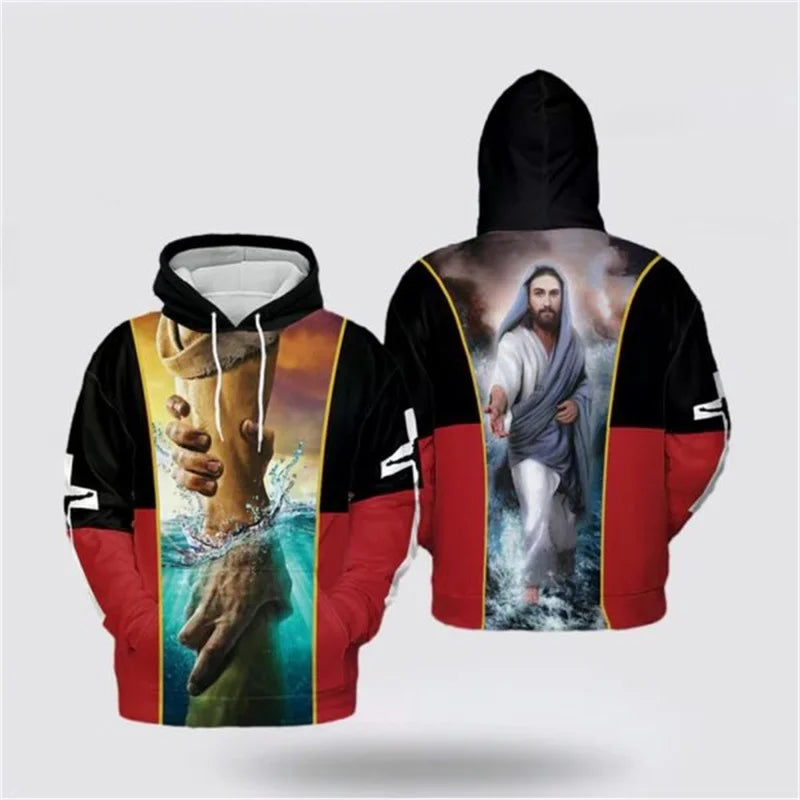 Tryckt varm hoodie - Pehr