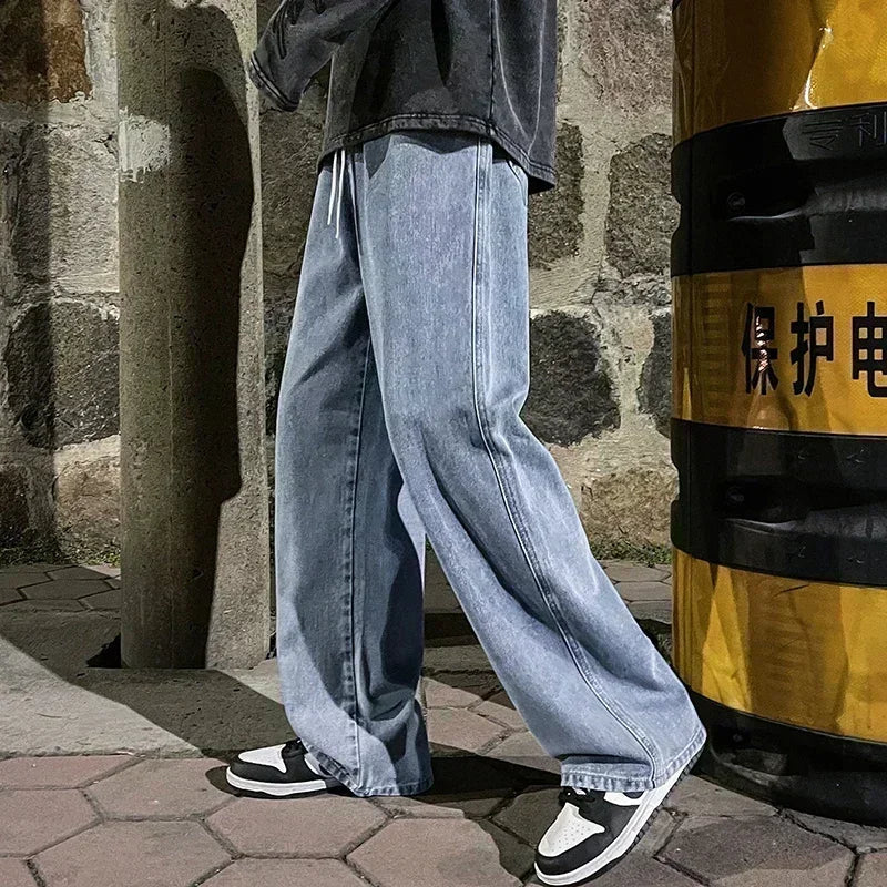 Nya Streetwear lösa jeans för män - Markus