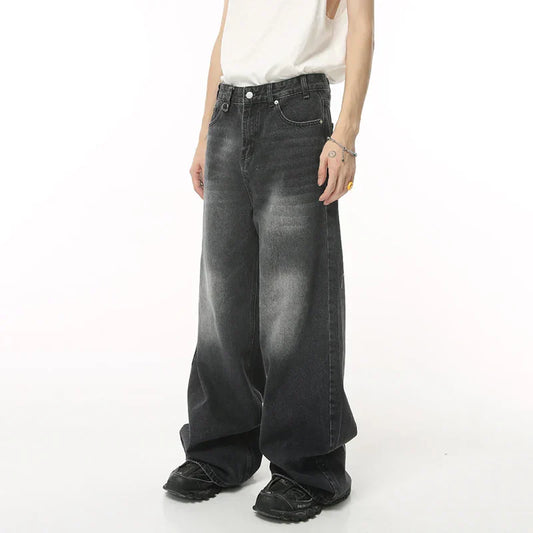 Vintage baggy jeansbyxor för män - Rasmus