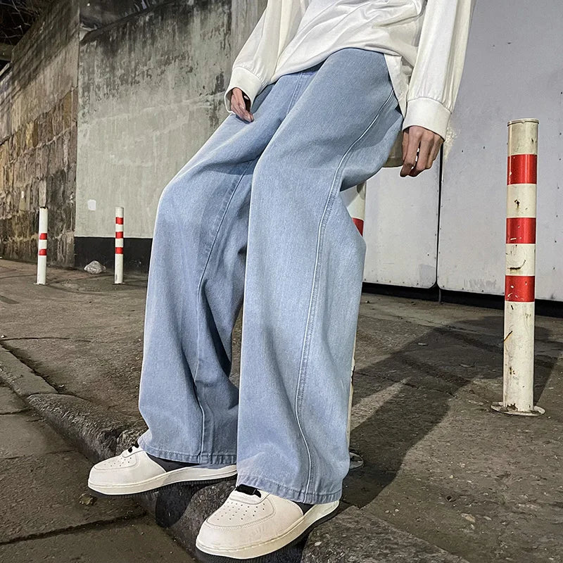 Nya Streetwear lösa jeans för män - Markus