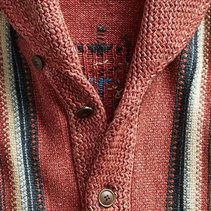 Jacquardkofta i vintagestil för män - Reymond