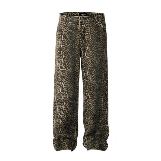 Vintage leopardjeans för kvinnor - Hillevi