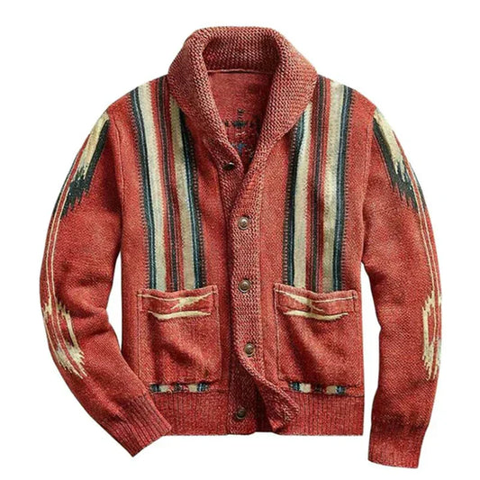 Jacquardkofta i vintagestil för män - Reymond