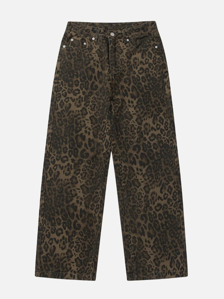 Leopardmönstrade jeans - Carin