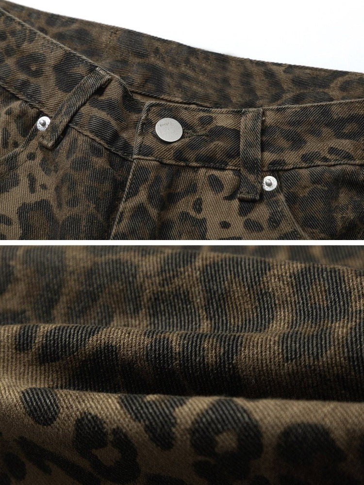 Leopardmönstrade jeans - Carin