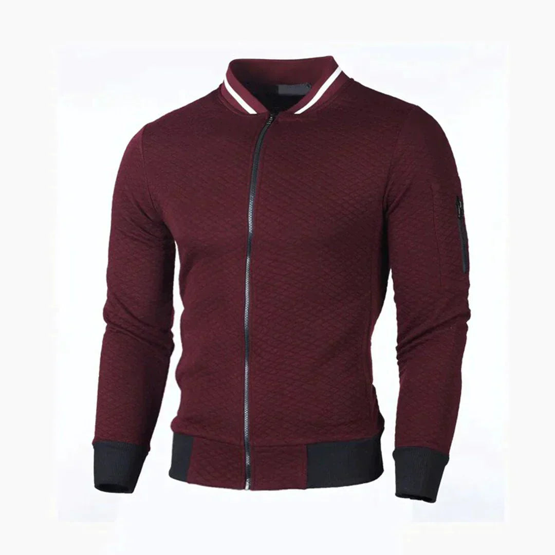 Langärmlige, moderne, lässige Herrenjacke - Claes
