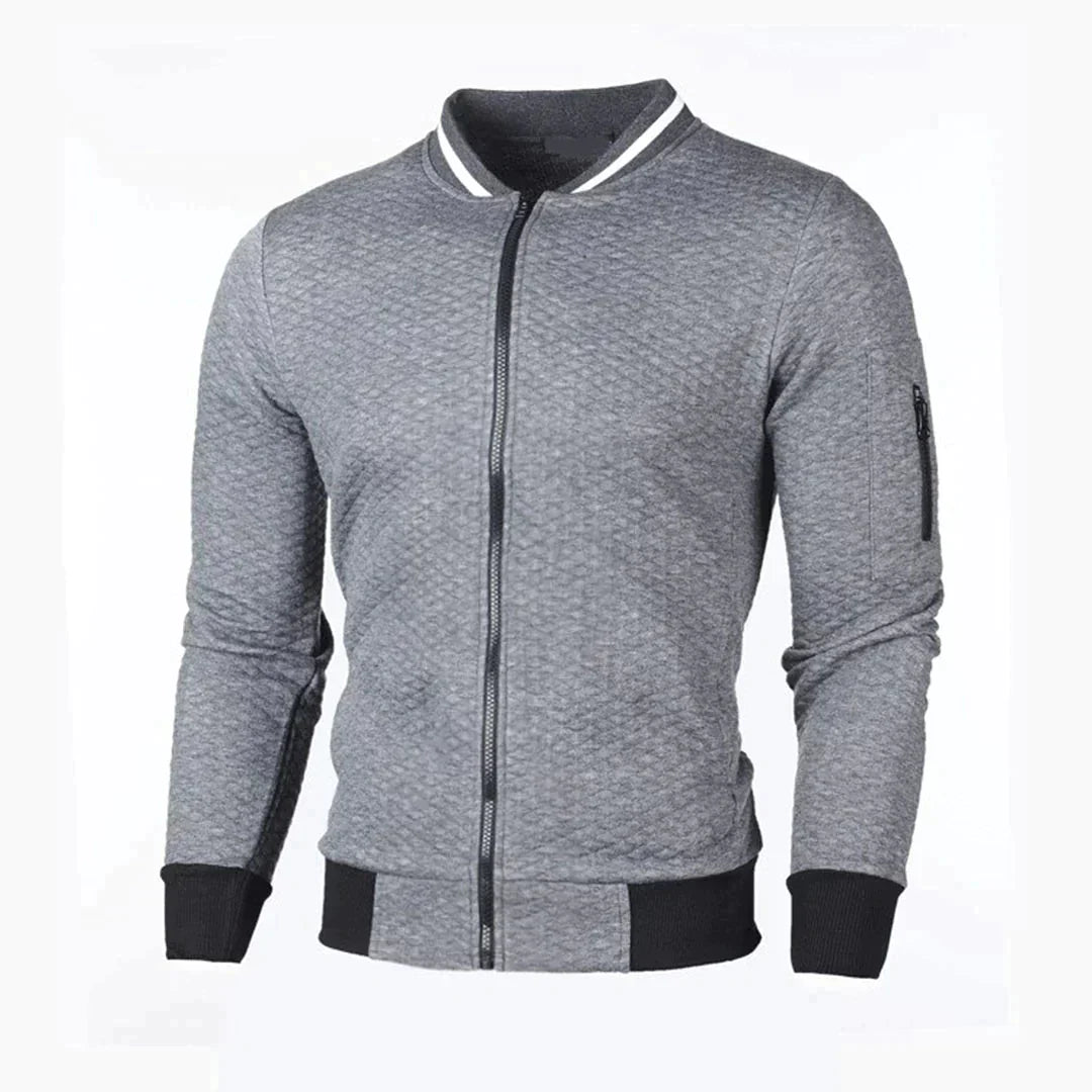 Langärmlige, moderne, lässige Herrenjacke - Claes