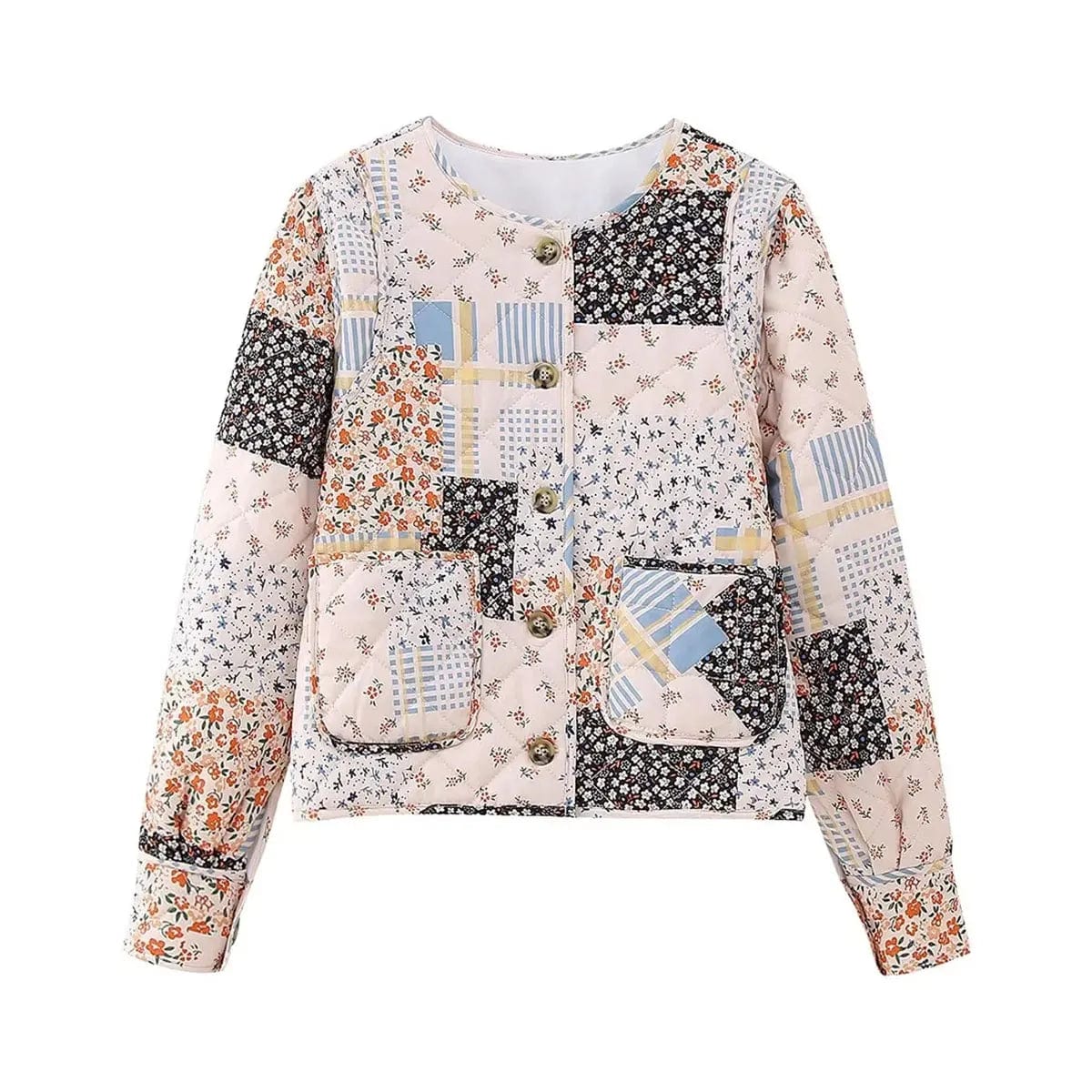 Patchwork quiltad jacka - Gunilla